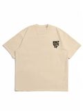 Bold and Stylish: Men's Slogan Printed Short Sleeve T-Shirt