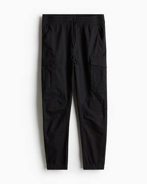BLACK CARGO PANTS