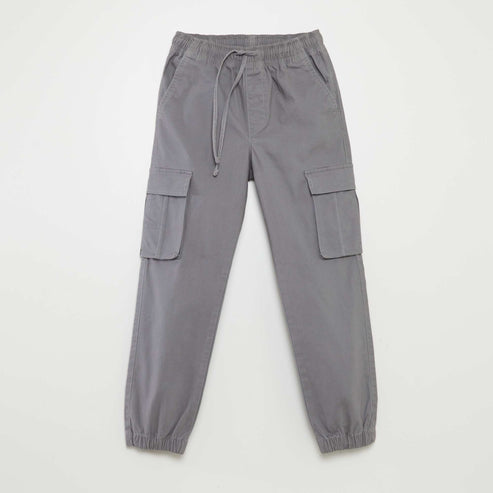 STEEL GREY CARGO PANT
