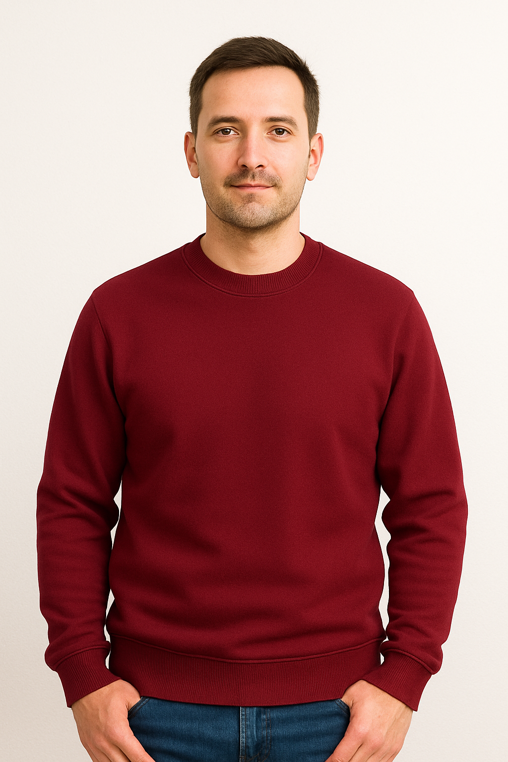 Plain Maroon Sweatshirt