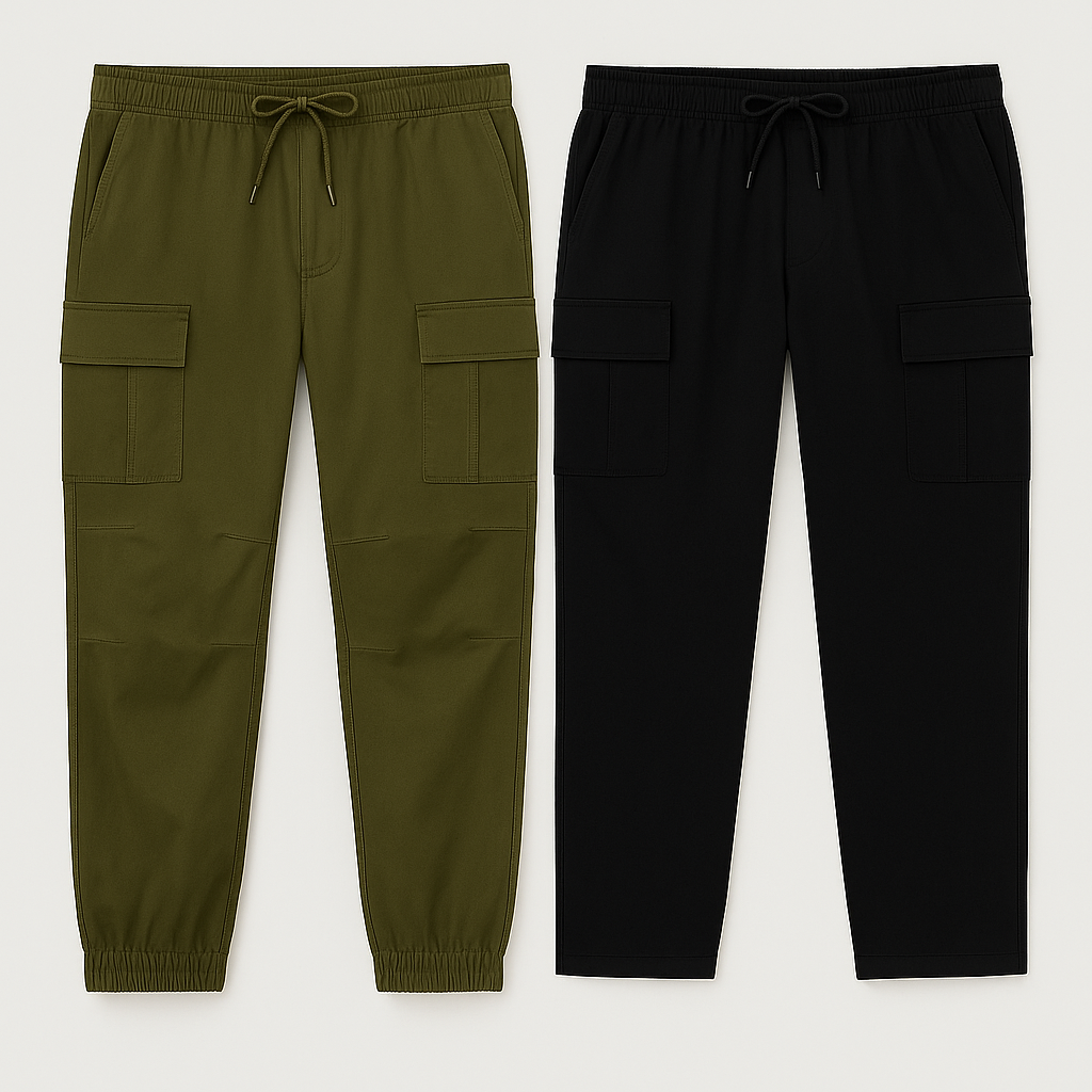 Straight Fit Pack of 2 Cargo Pant
