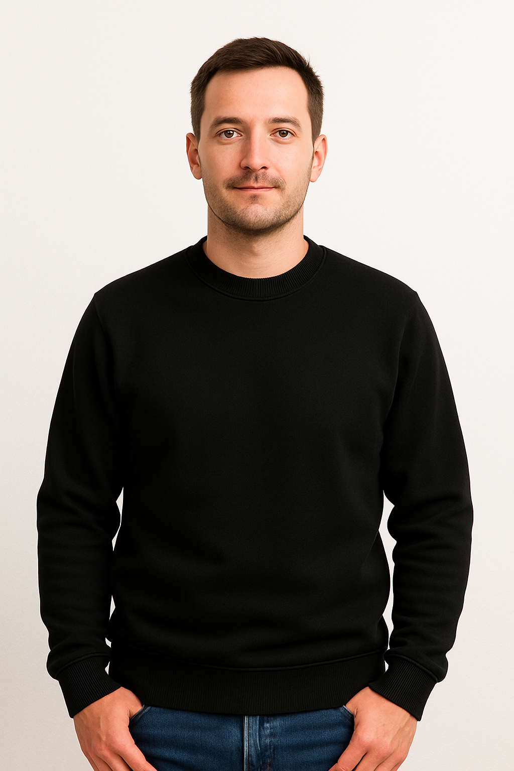 Plain Black Sweatshirt