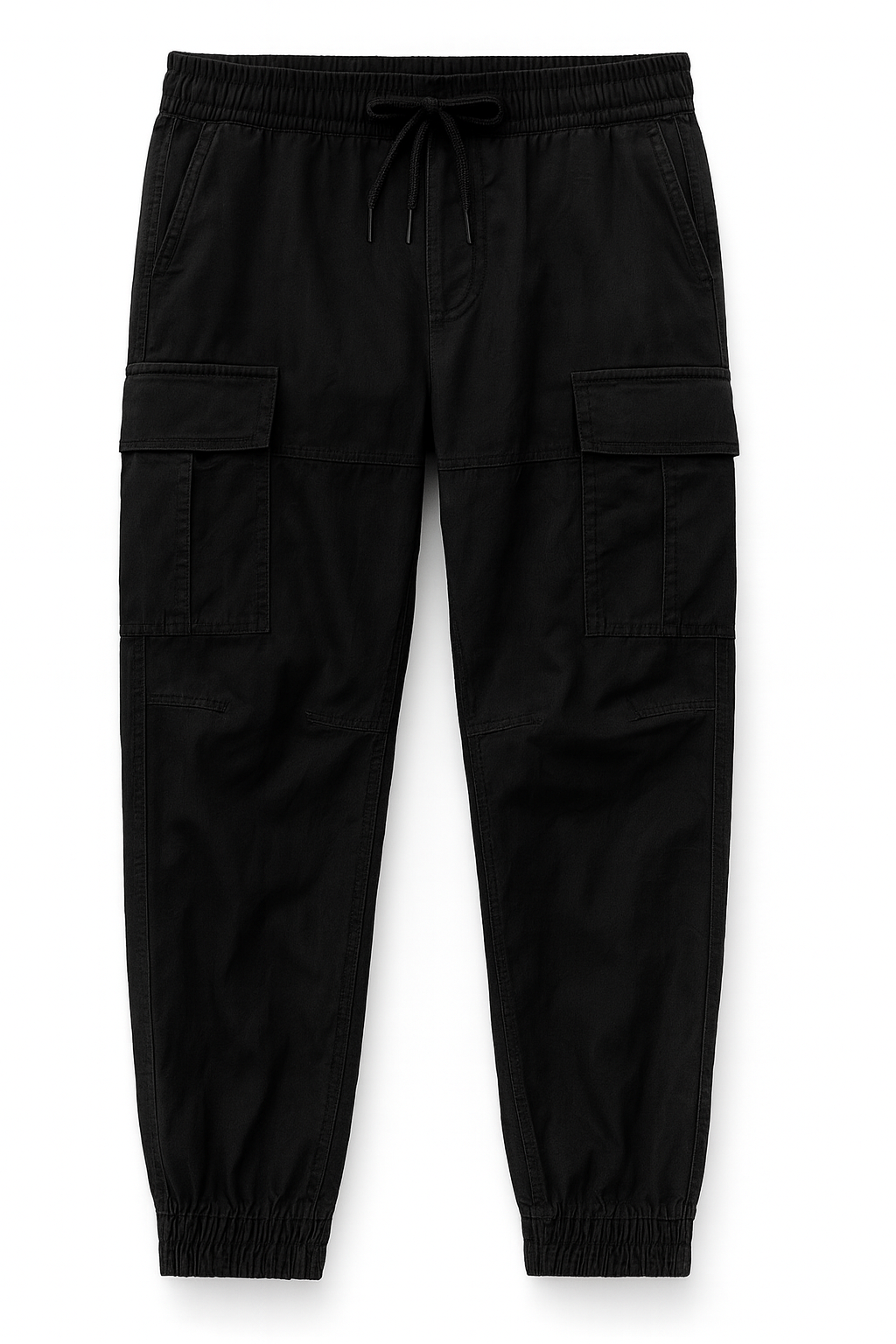 BLACK CARGO PANTS