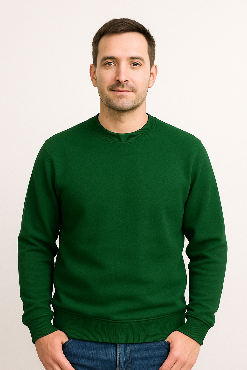 Plain Forest Green Sweatshirt