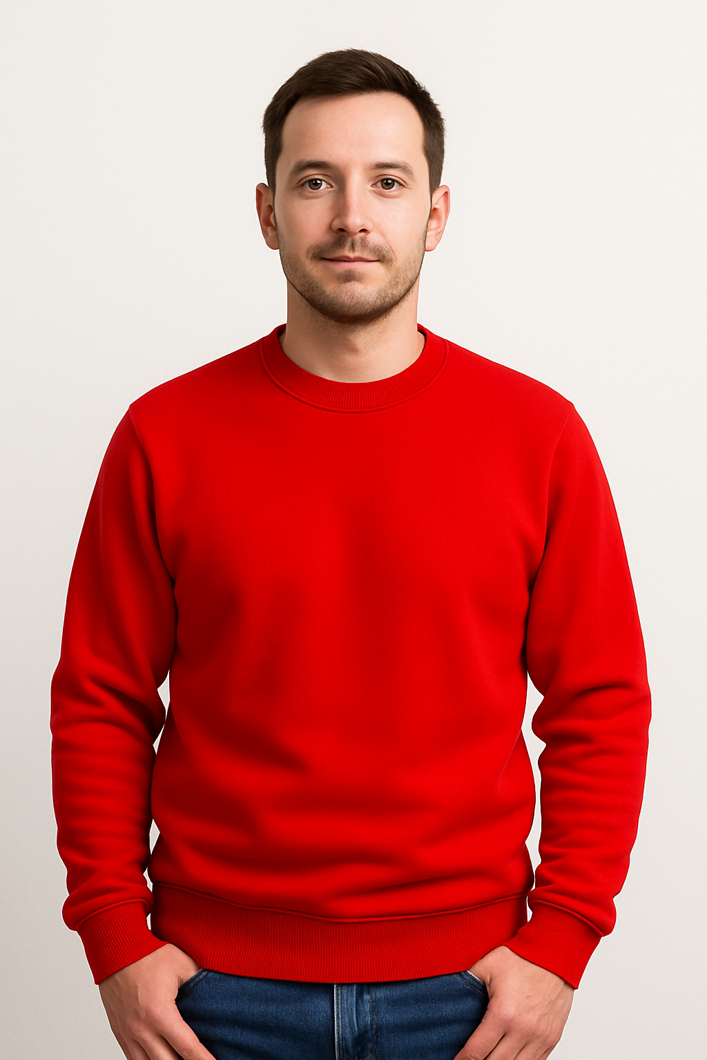 Plain Red Sweatshirt