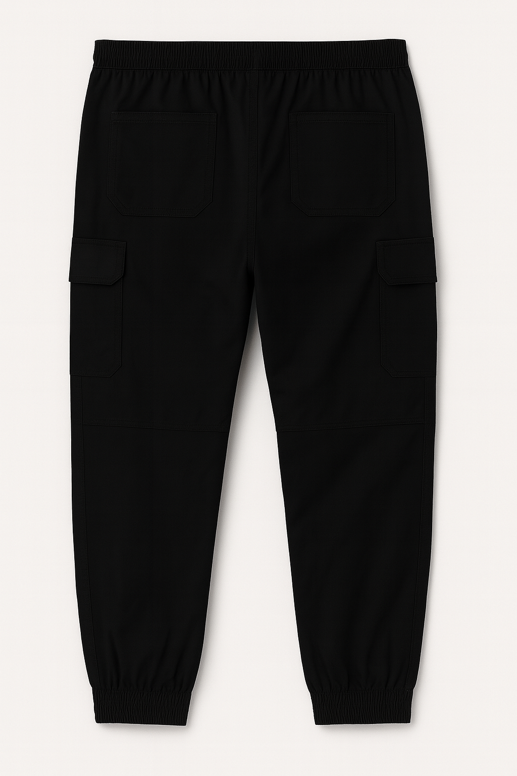 BLACK CARGO PANTS