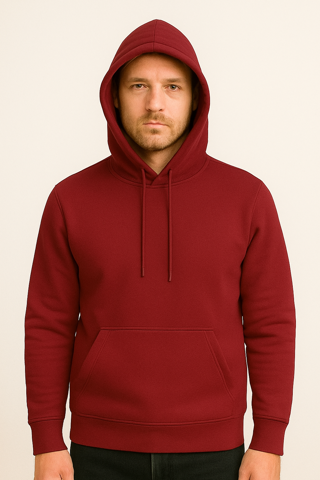 Plain Maroon Hoodie