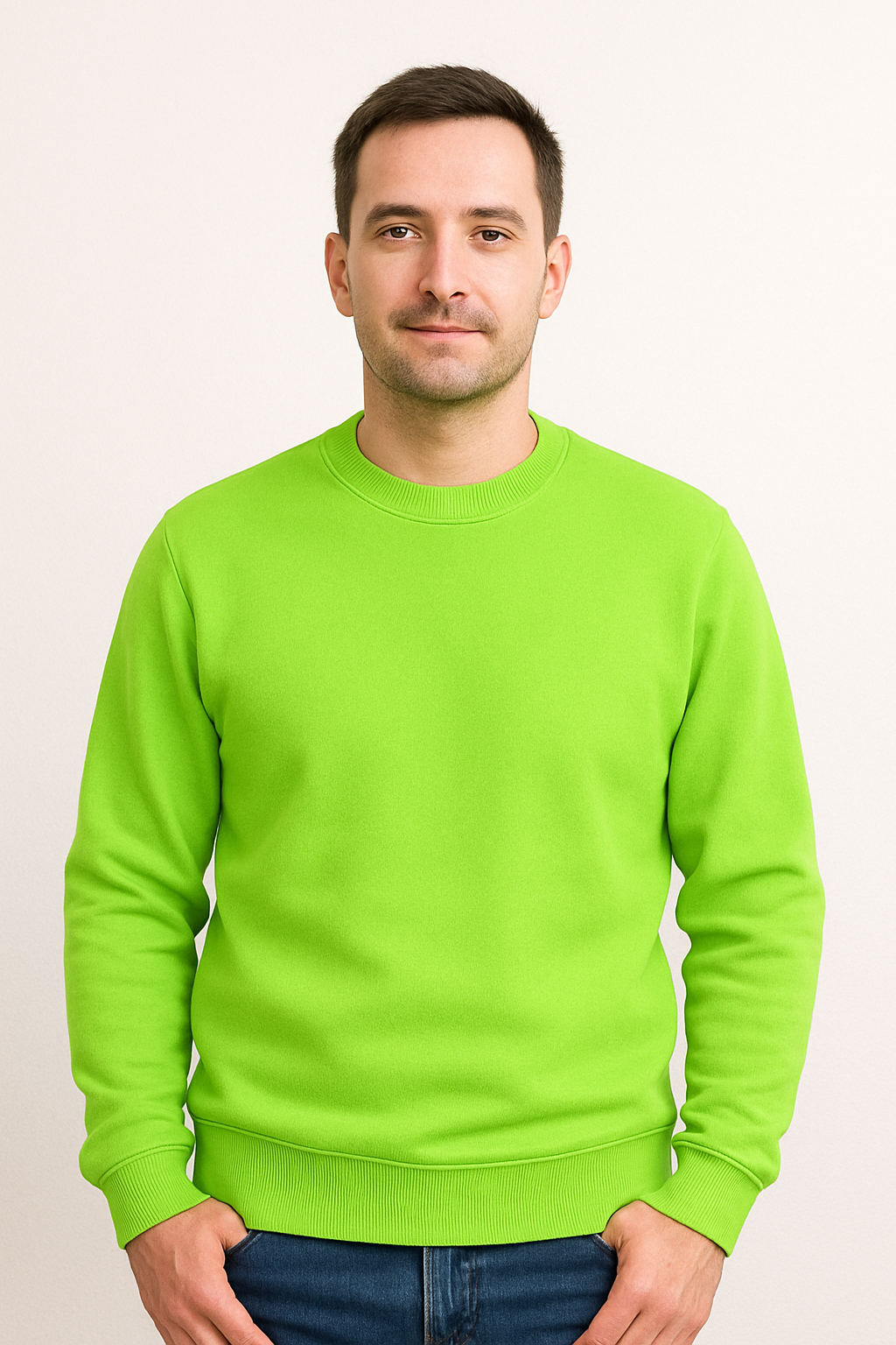 Plain Parrot Green Sweatshirt