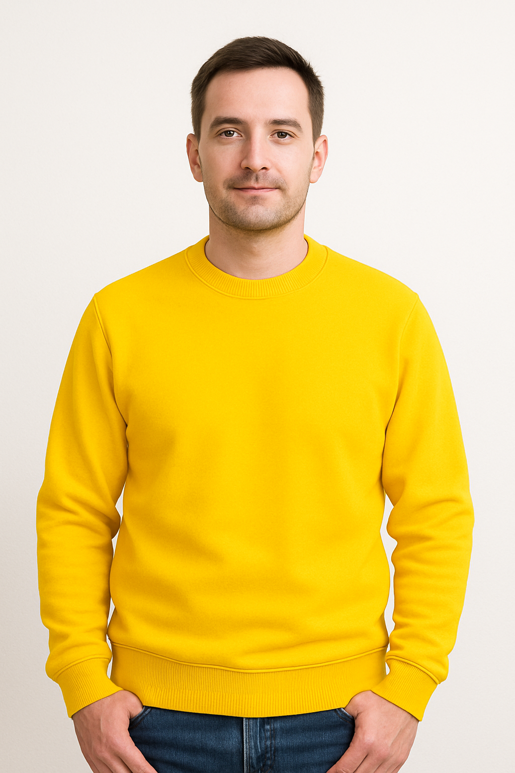 Plain Yellow Sweatshirt