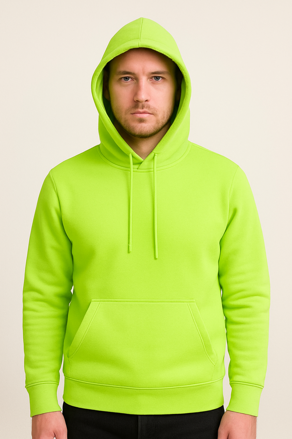 Plain Parrot Green Hoodie